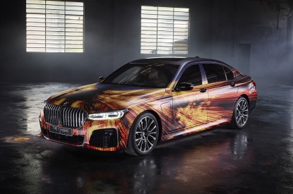 BMW, BMW 745e xDrive M Sport Art Car, Gabriel Wickbold, 2020, HD, 2K