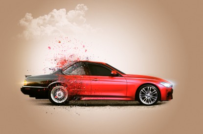 BMW, BMW Car, CGI, Red, HD, 2K, 4K
