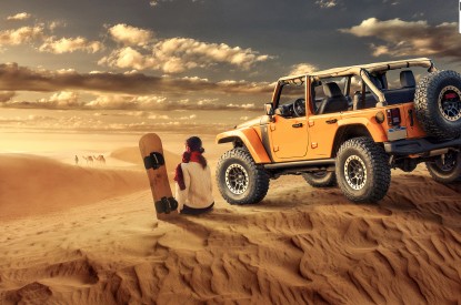 Jeep, Jeep Wrangler, Desert, Off-roading, Girl, HD, 2K