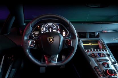 Lamborghini, Lamborghini Aventador, Cockpit, Interior, HD