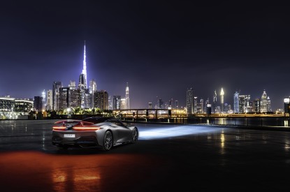 Pininfarina, Pininfarina Battista, Dubai, Cityscape, Night, 2019, HD, 2K, 4K, 5K