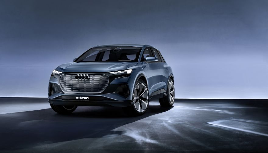 Audi, Audi Q4 e-tron, Concept cars, Electric car, Geneva Motor Show, 2019, HD, 2K, 4K, 5K