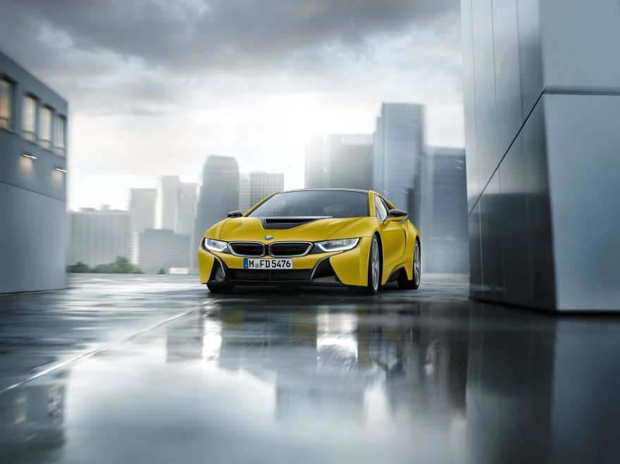 BMW, BMW i8, Frozen Yellow Edition, 2017, HD, 2K