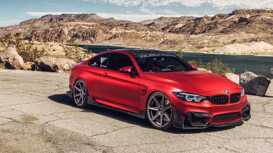 BMW, BMW M4, Red, Ferrada Wheels, HD, 2K, 4K, 5K