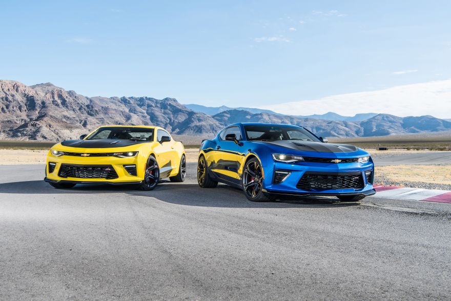 Chevrolet, Chevrolet Camaro, Blue, Yellow, HD, 2K
