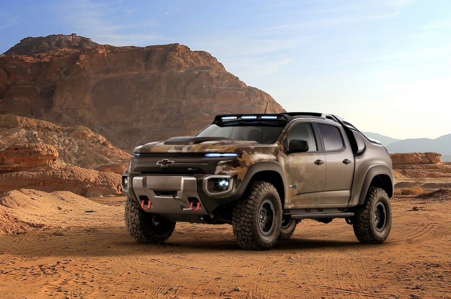 Chevrolet, Chevrolet Colorado ZH2, Hydrogen fuel cell, Army truck, US Army, HD, 2K