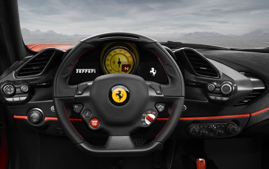 Ferrari, Ferrari 488 Pista, Interior, Geneva Motor Show, 2018, HD, 2K, 4K