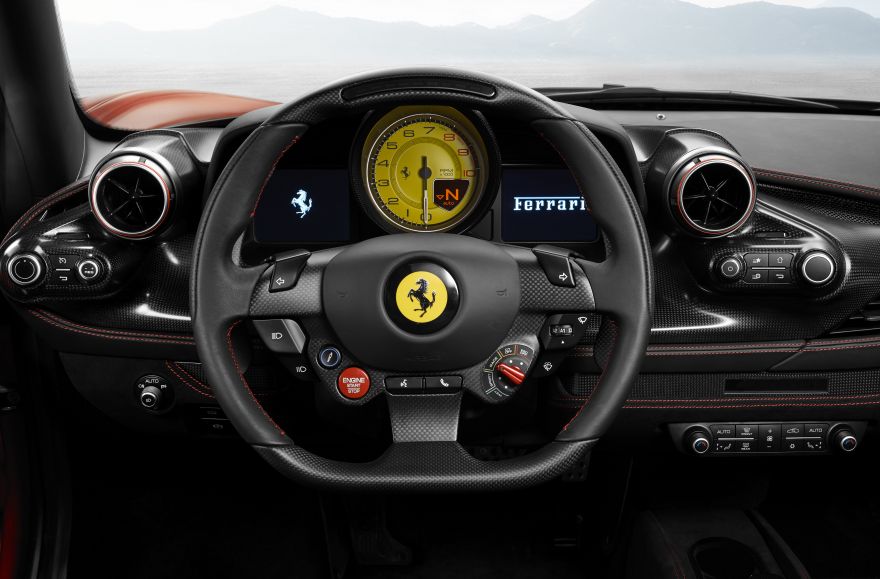 Ferrari, Ferrari F8 Tributo, Geneva Motor Show, Interior, 2019, HD, 2K, 4K