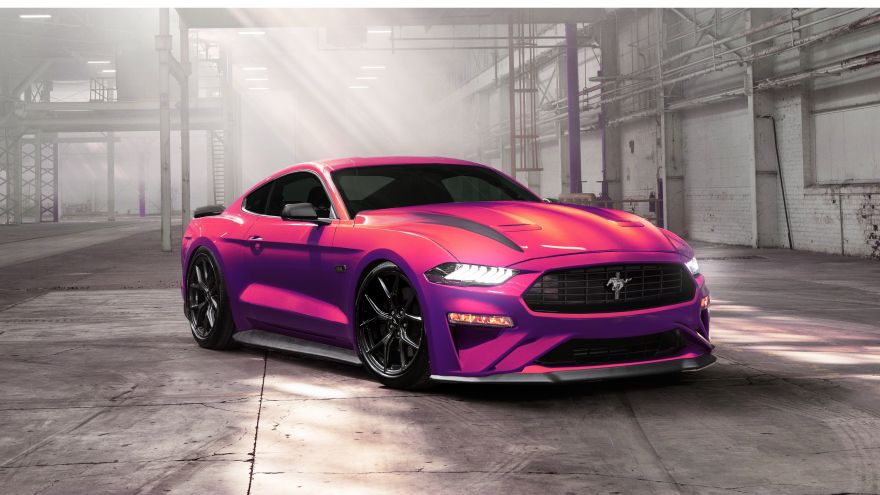 Ford, Ford Mustang Ecoboost, Pink, HD, 2K, 4K