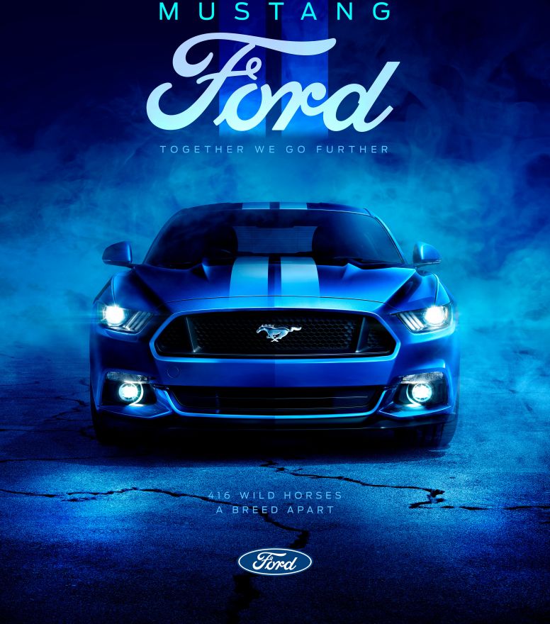 Ford, Ford Mustang, Blue, HD, 2K, 4K