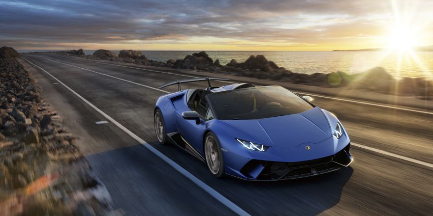 Lamborghini, Lamborghini Huracan Performante Spyder, Geneva Motor Show, 2018, HD, 2K