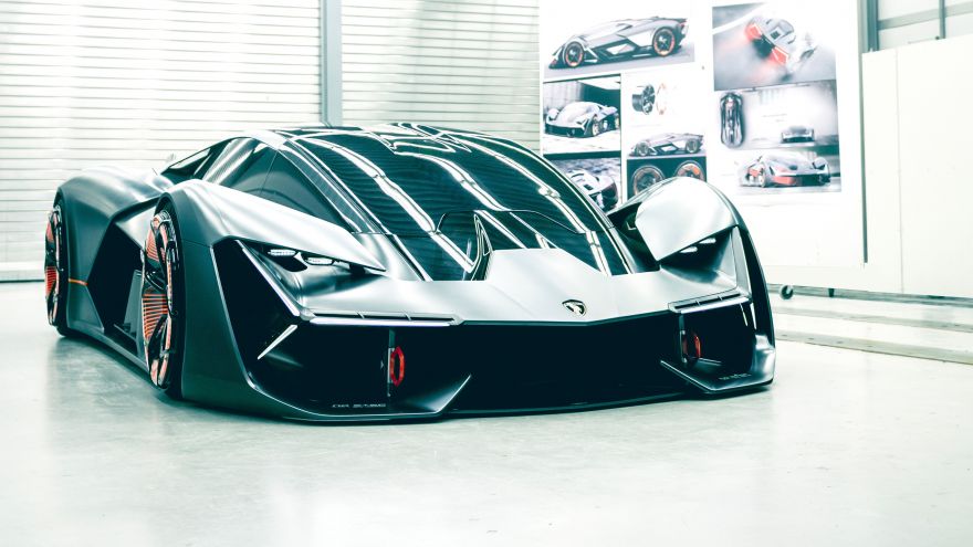 Lamborghini, Lamborghini Terzo Millennio, Sports car, Electric cars, HD, 2K