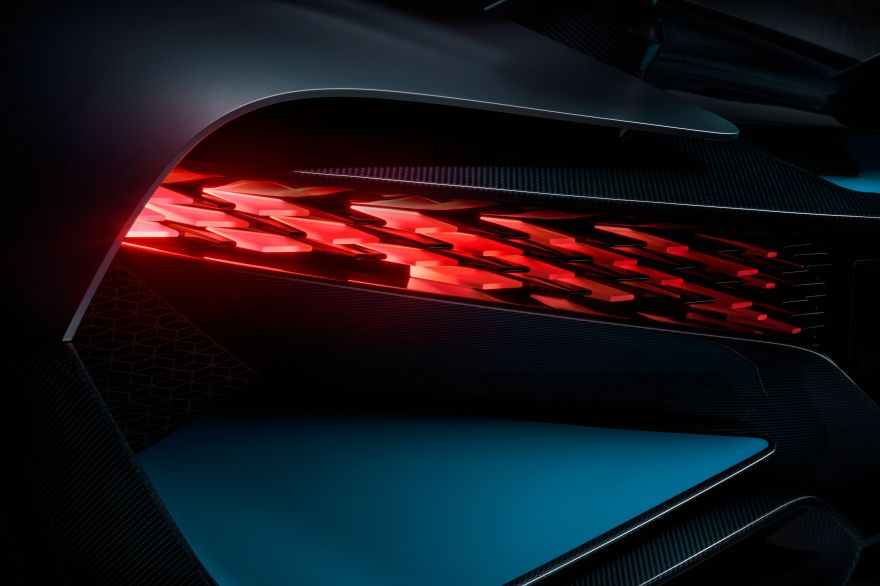 LED, LED tail lights, Bugatti Divo, HD, 2K, 4K