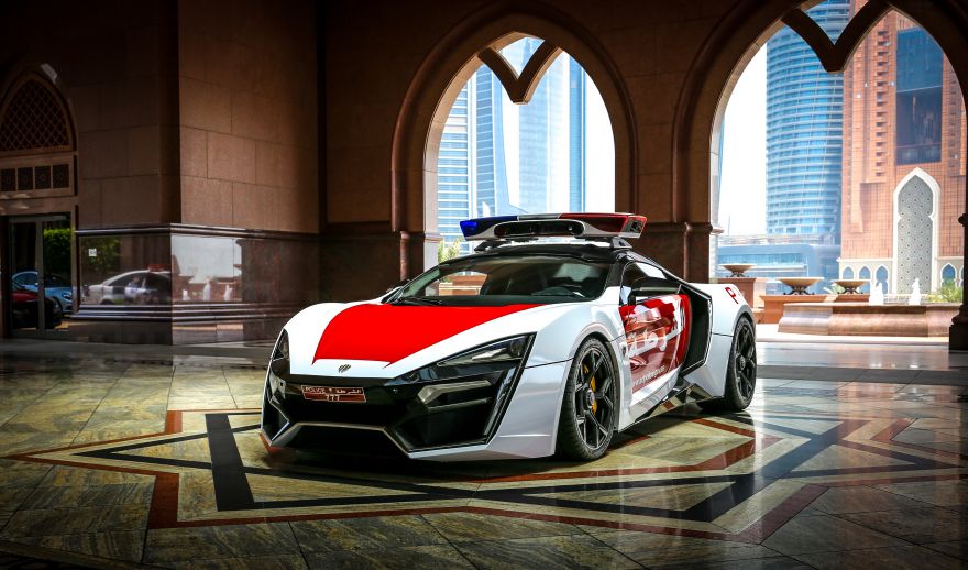 Lykan, Lykan HyperSport, Police Car, Abu Dhabi, HD, 2K, 4K