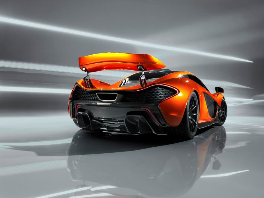 McLaren, McLaren P1, Rear view, HD, 2K
