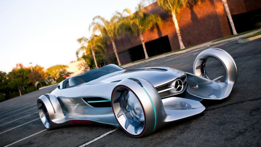 Mercedes-Benz, Mercedes-Benz Silver Arrow Concept, Mercedes-Benz Silver Lightning, HD, 2K, 4K