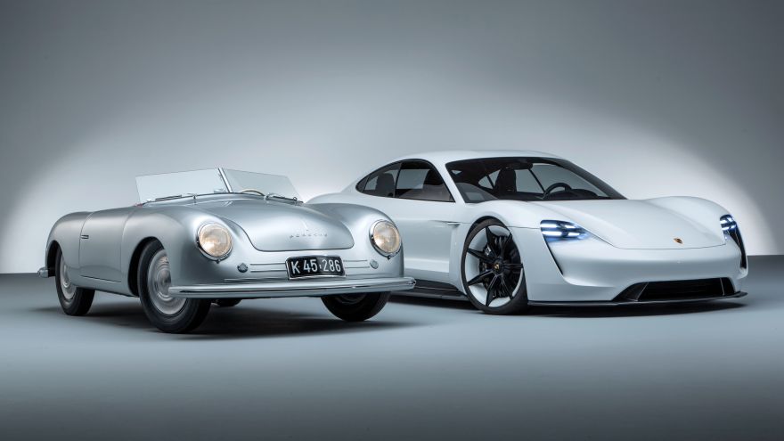 Porsche, Porsche 356, Porsche Mission E, Concept cars, HD, 2K, 4K