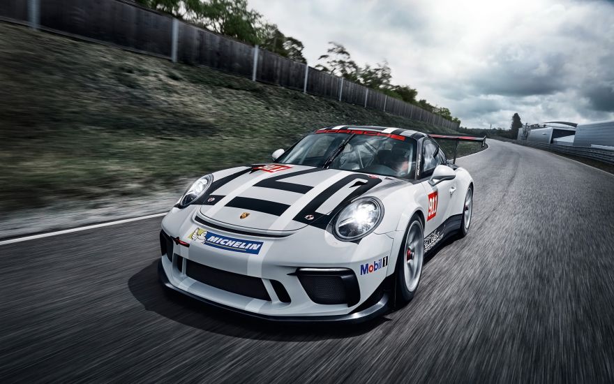 Porsche, Porsche 911 GT3 Cup, 2017 Cars, Racing, HD, 2K