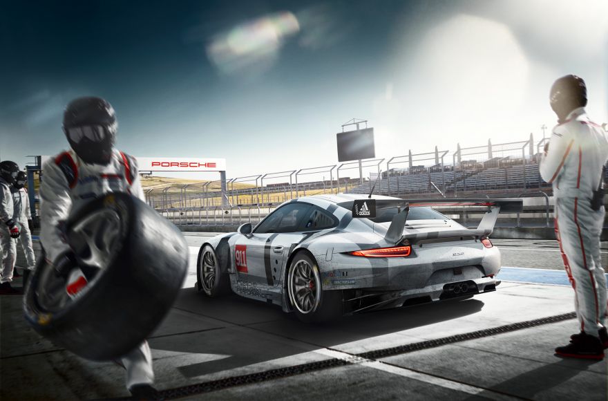 Porsche, Porsche 911 RSR, Pit stop, Pit crew, Racing cars, HD, 2K