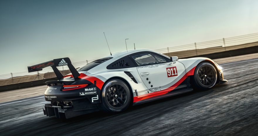 Porsche, Porsche 911 RSR, 2017, Side view, HD, 2K, 4K